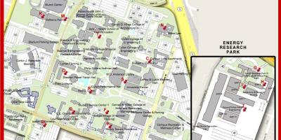 Карта на университета на Хюстън