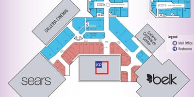 Търговският център Galleria, в Хюстън картата
