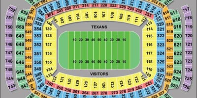 Хюстън Texans картата на място
