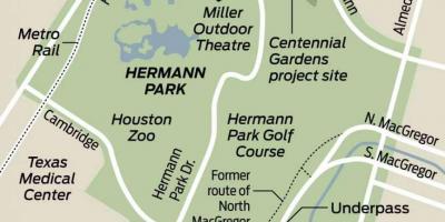 Карта на Херман парк